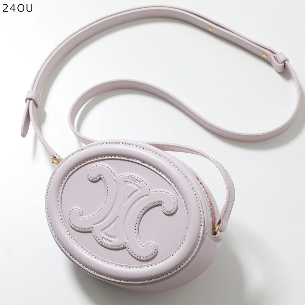Celine Oval Purse Shoulder Bag Cuir Triomphe Crossbody Leather